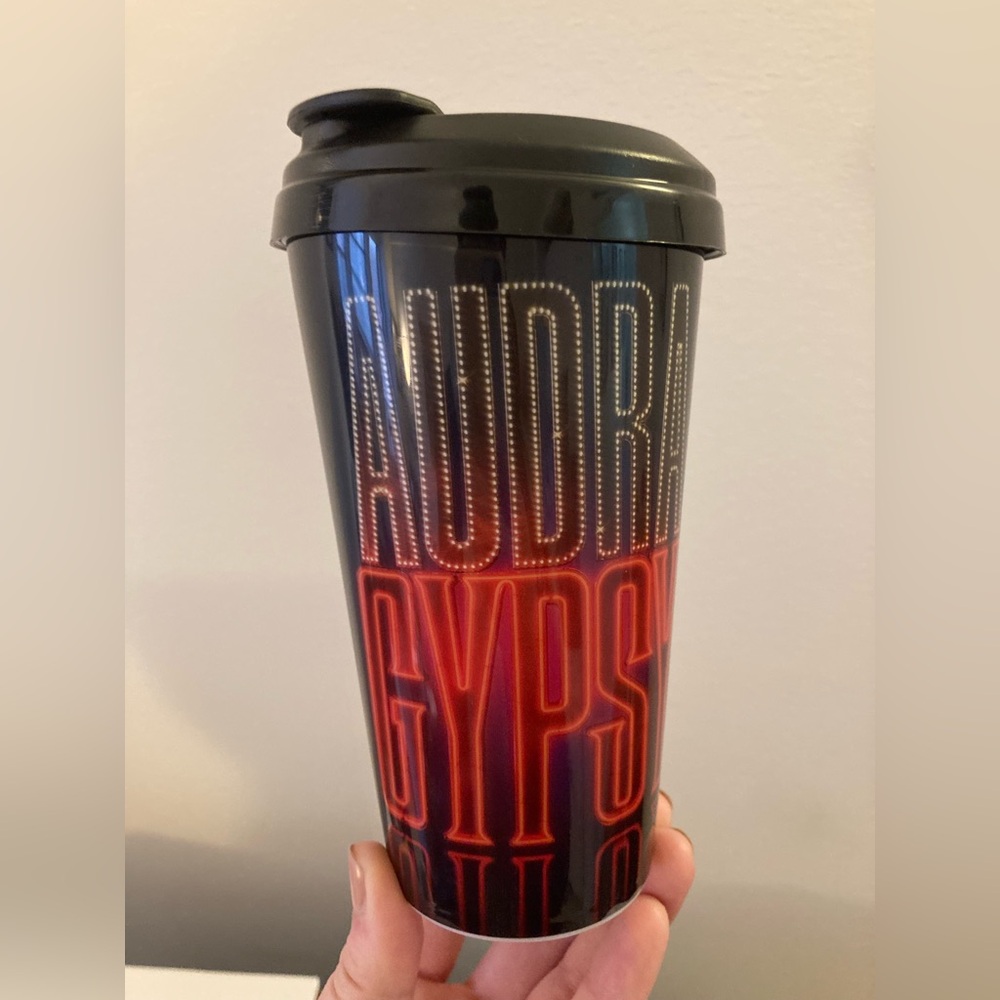 GYPSY Broadway SIPPY CUP & Lid! AUDRA McDONALD as MAMA ROSE! Tall PINT 16oz Mug